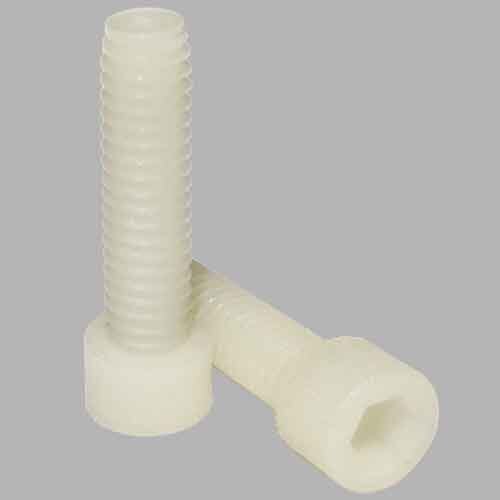 SCSF01014N #10-32 x 1/4" Socket Head Cap Screw, Fine, Nylon